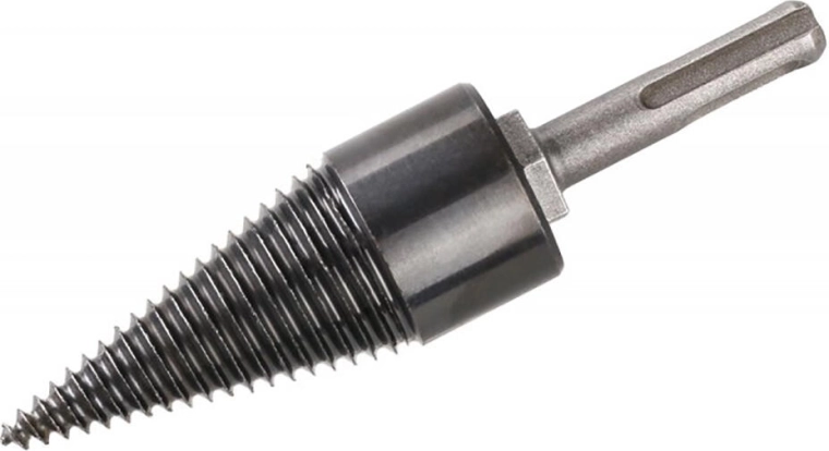 Cône fendeur de bois 32 × 132 mm avec queue SDS+