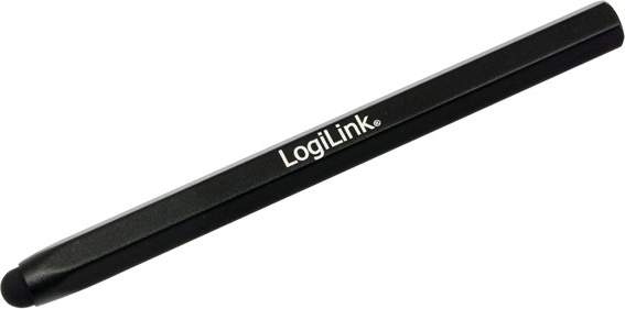 LogiLink stylus with rubber tip for touchscreens, black