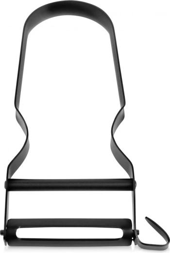 Éplucheur pour légumes et fruits en acier inoxydable, noir, 11,5 cm