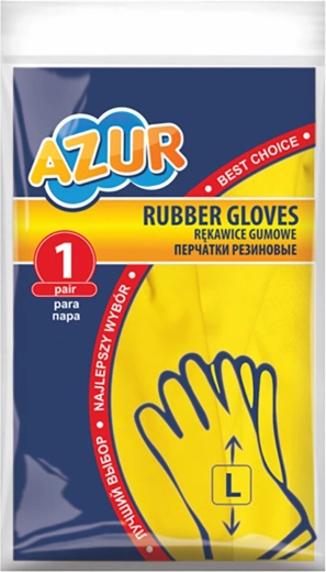 Gants de ménage en caoutchouc AZUR taille L