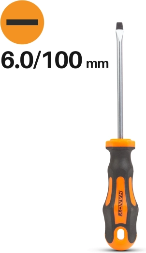 Tournevis plat 6,0 × 100 mm
