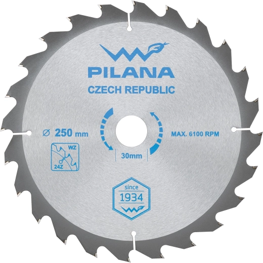 Lame de scie PILANA 250 mm, 24 dents, WZ, SK