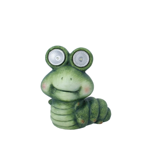 Chenille de jardin avec yeux lumineux LED