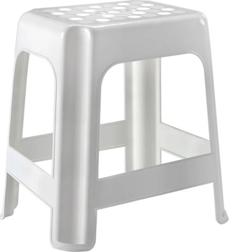 Tabouret de salle de bain en plastique haut HEIDRUN