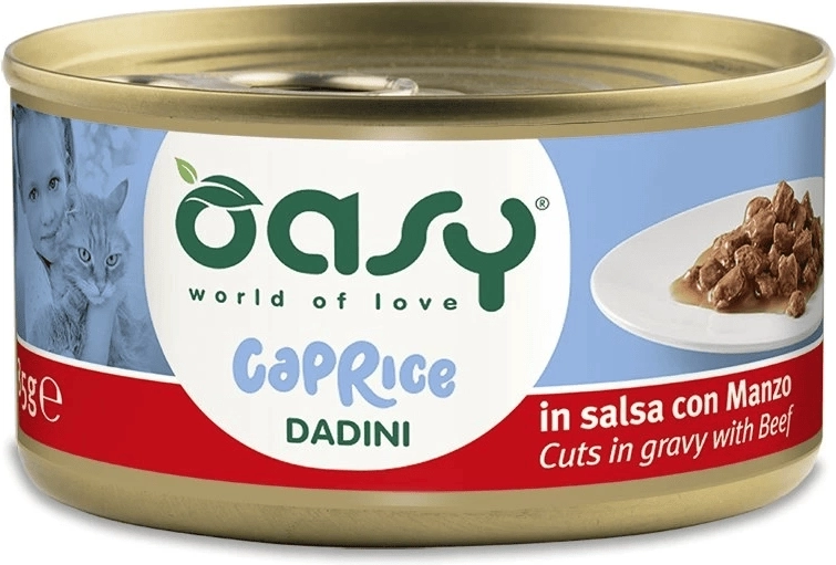 Oasy Caprice Cuts in gravy with beef 85 g