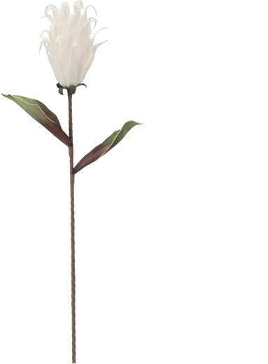 Decorative flower 76 cm white