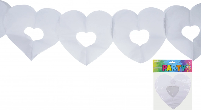 White Heart Garland 3 m