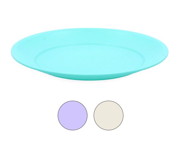Assiette à dessert ronde 20,5 cm en plastique résistant