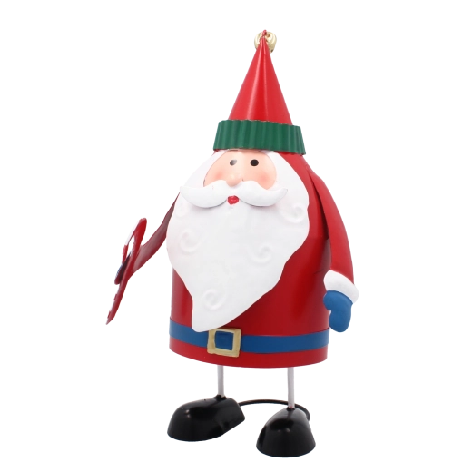 Metall-Weihnachtsfigur Santa Claus 21 cm