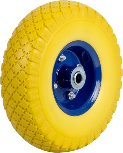 Humberg schlauchloses Rad für Schubkarren und Gartenwagen 3.00-4 gelb-blau