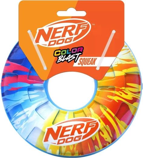 Nerf Dog Quietschender fliegender Ring für Hunde 15 cm
