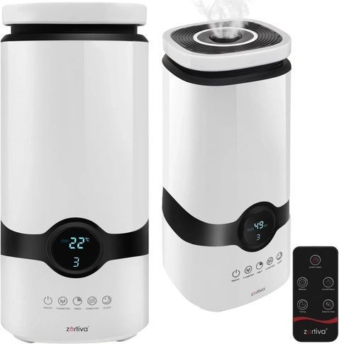 Zortiva ultrasone luchtbevochtiger met aromatherapie en ionisator