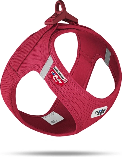 Curli Air-Mesh harness with buckle for dogs, red, size S (4–7 kg)