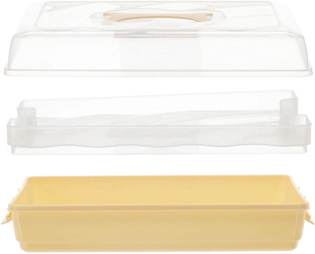 Kuchenbehälter Karpatka mit Tablett und Griff 44 × 30 × 13 cm