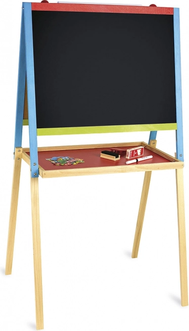 Wooden multi-activity board 56 × 43 cm with accessories