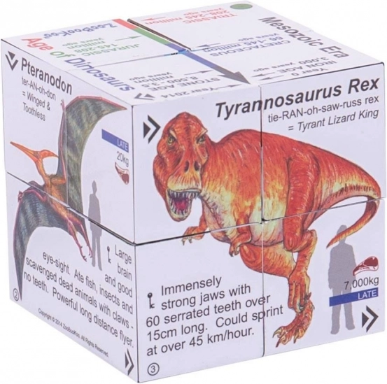 Cube éducatif Zoobookoo Dinosaures