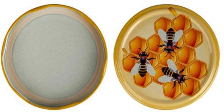 Twist-doppen voor inmaakpotten 82 mm bijenmotief, 10 stuks