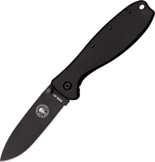 ESEE Zancudo Black Folding Knife, 7.7 cm, all-black, FRN
