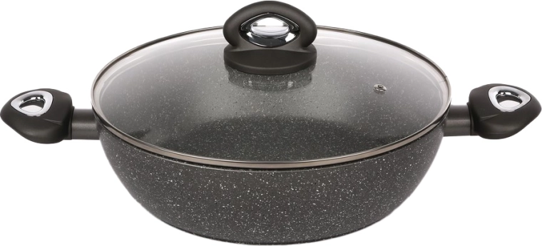 Valdinox Rock Stielkasserolle mit Deckel 28 cm, 3,5 l