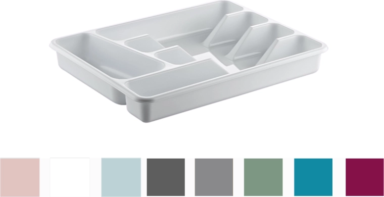 Range-couverts en plastique HOBBY LIFE avec 5 compartiments