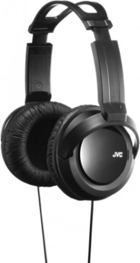 Full-size JVC headphones with extra bass, 40 mm, black