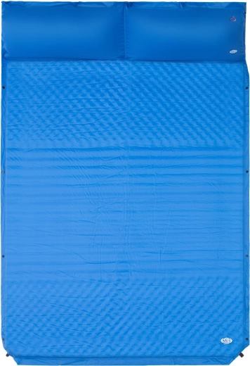 Self-inflating double sleeping mat NILS CAMP NC4060 blue