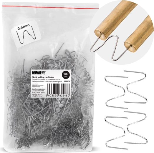 Plastic welder staples type B 6 mm – 100 pcs Humberg