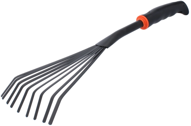 Hand-Gartenrechen 35 × 12 cm, schwarz