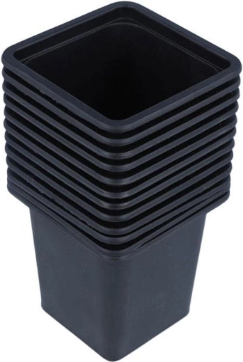Kunststof kweekpot 7 × 7 × 8 cm, verpakking 20 stuks