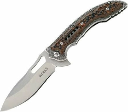 CRKT Fossil Compact Brown couteau de poche 8,7 cm