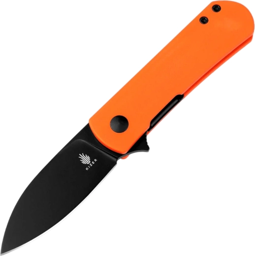 Kizer Yorkie elegant zakmes met Nitro-V staal en oranje G10-handgreep - 1 stuk