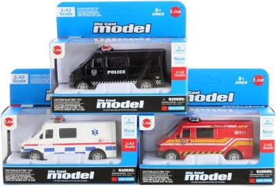 Metalen reddingsautootje met vrijloop