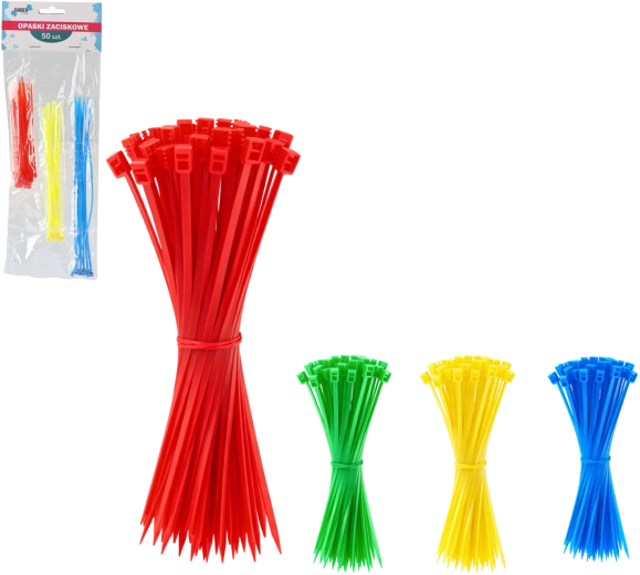 Lot de 50 colliers de serrage jetables pour plantes, colorés