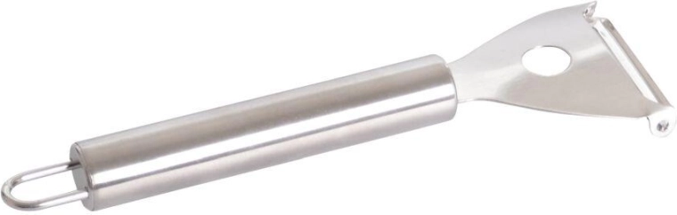 Stainless steel kitchen peeler with horizontal blade 17.5 cm