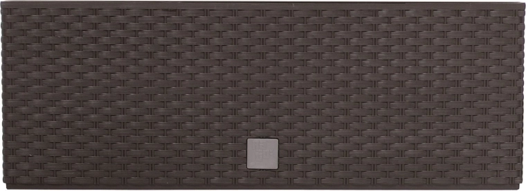 Plastic rattan planter box with insert 58 cm, umbra