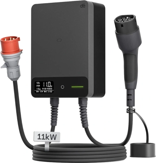 DEPOW Wallbox-oplader voor elektrische voertuigen 11 kW met kabel van 15 m
