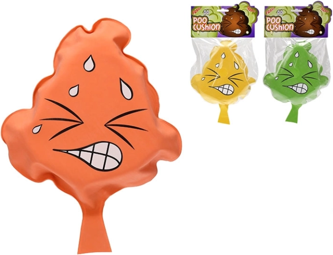 Coussin péteur en forme d’émoji caca POO
