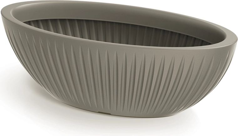 Bloempot Latia Ovaal 58 cm mocca