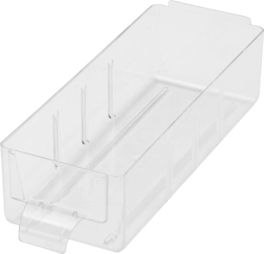 Petite boîte en plastique S avec cloisons 13,8 × 5,2 × 3,5 cm