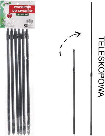 Set of 6 Telescopic Plant Supports
