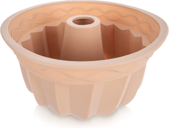 Siliconen tulbandvorm met schoorsteen, beige 23,5 cm
