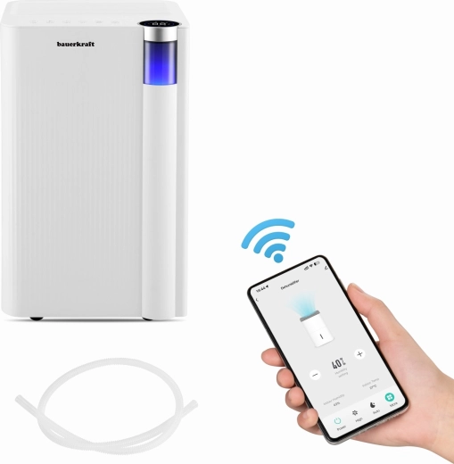 Bauerkraft dehumidifier 12 l/24 h with Wi-Fi