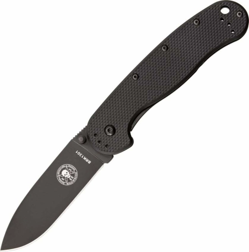 ESEE Avispa Black couteau de poche 8,9 cm, tout noir, FRN