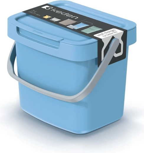 Prullenbak 3 l lichtblauw SYSTEMA Q COLLECT