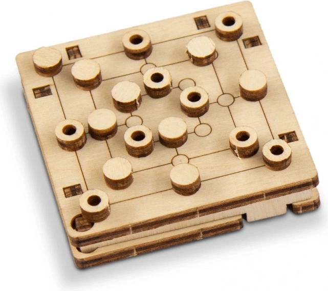 Wooden 3D Puzzle – Pocket Board Game by WOODEN CITY