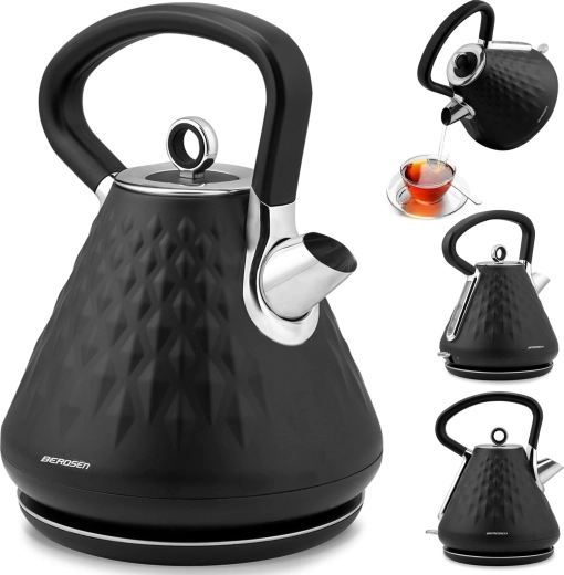 Electric Kettle 1.7 L Berdsen Black