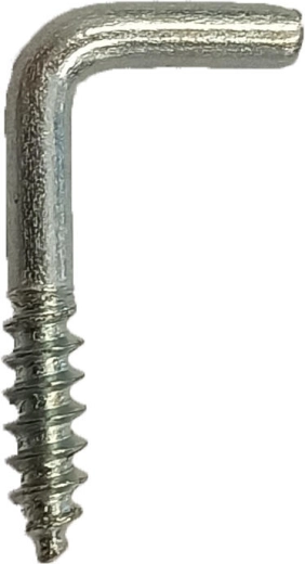Skroefhaak voor hout 80 × 5 mm, verzinkt (150 stuks)