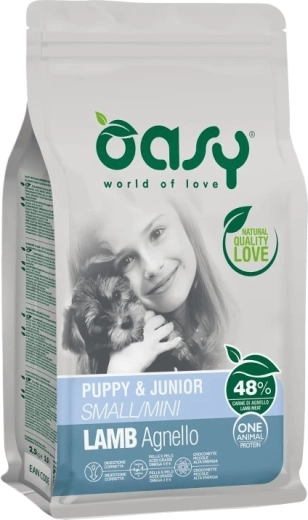 Oasy One Animal Protein Puppy Small/Mini agneau 2,5 kg