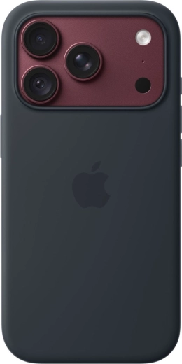 Coque en silicone Apple avec MagSafe pour iPhone 18 Pro – bleu foncé