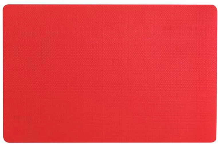 Red plastic placemat 44 × 28.5 cm